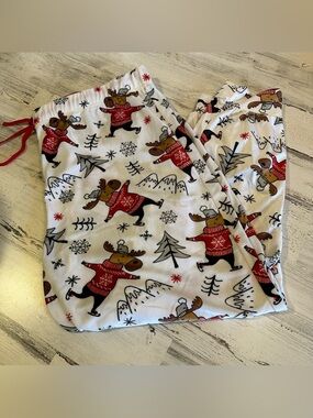 Briefly Stated Christmas Reindeer Pants Size 2x Like New